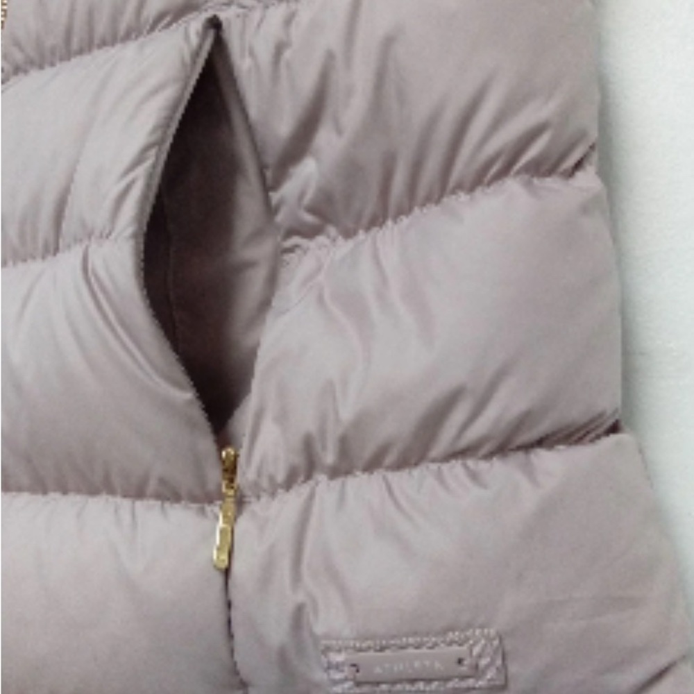 Athleta Downabout Goose Down Puffer Vest  Dusty Pink Size XS - Picture 12 of 16